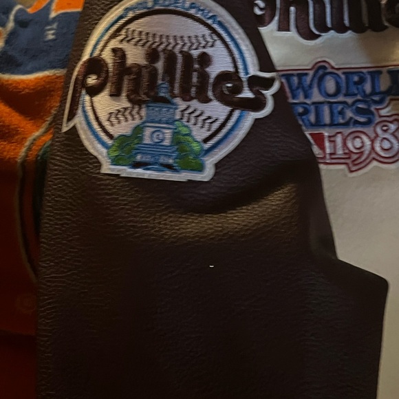 Phillies Cream and Brown Varsity Jacket - Picture 4 of 5